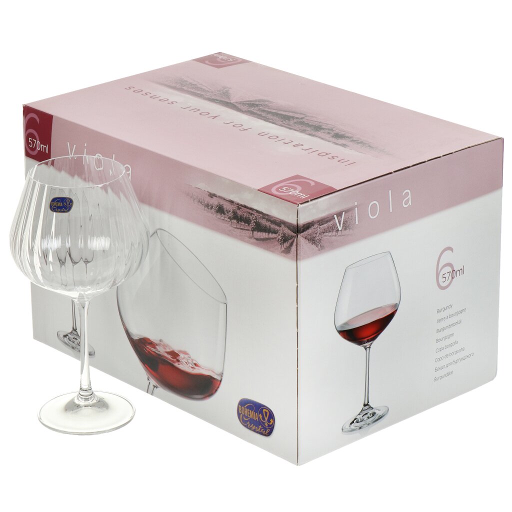 

Набор бокалов Crystal BOHEMIA 40729/22/570 570 мл 6 шт, Прозрачный