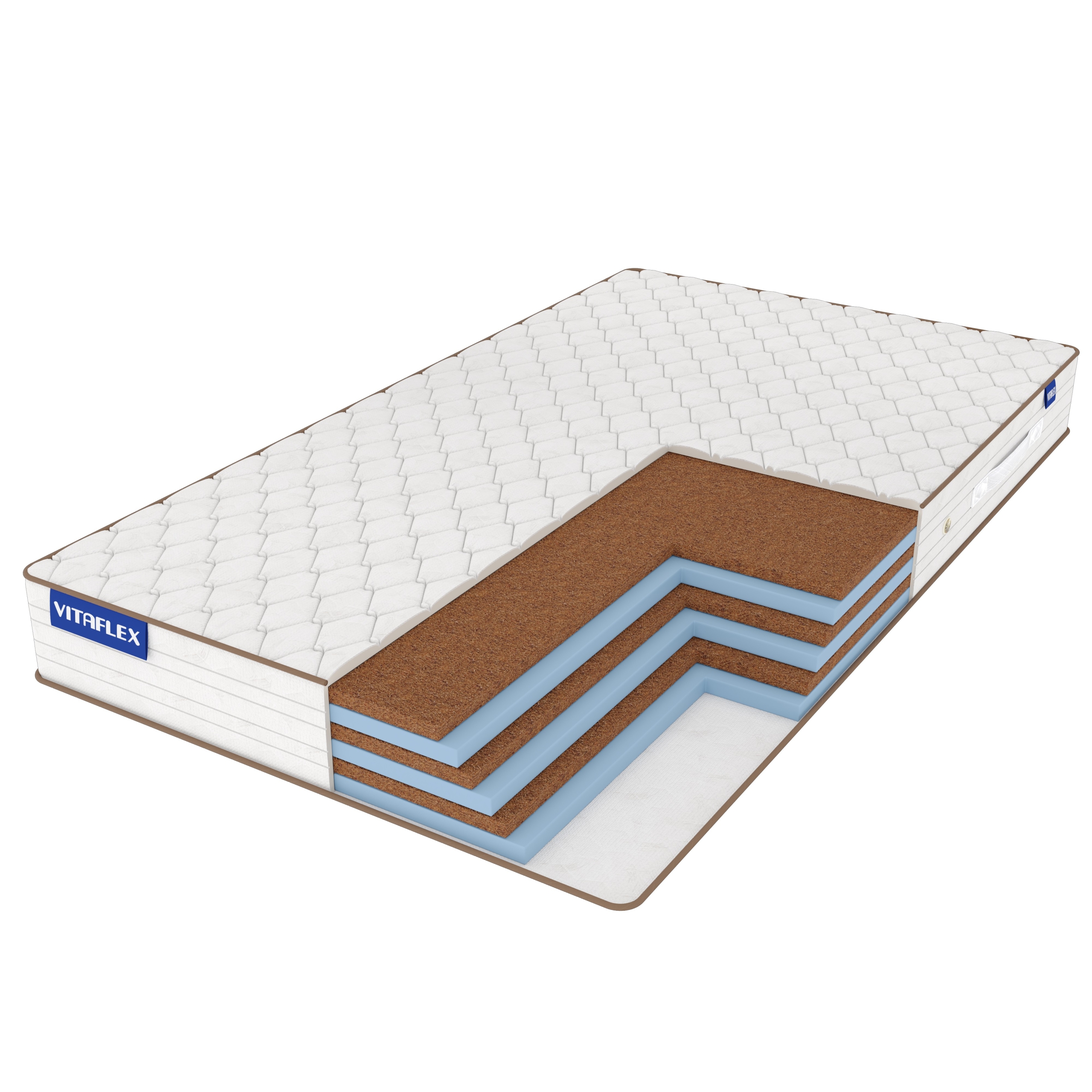 

Матрас Vitaflex Mix Foam-Hard 115х195, Белый, Foam-Hard