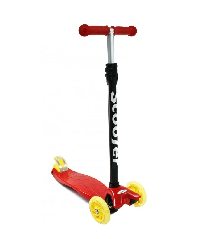 

Самокат Scooter BKS-110 трехколесный с подсветкой красный, BKS-110 61905