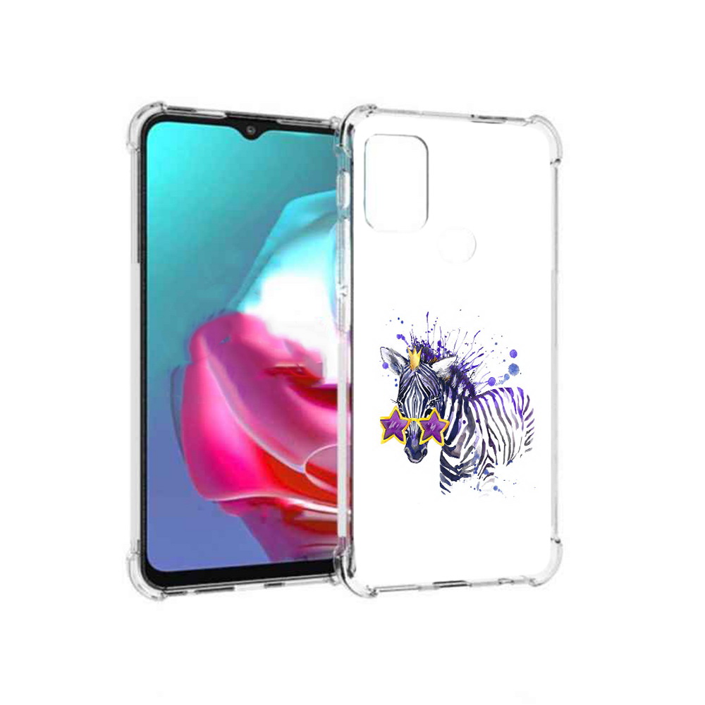 

Чехол MyPads Tocco для Motorola Moto G акварельная зебра (PT227061.346.215), Прозрачный, Tocco