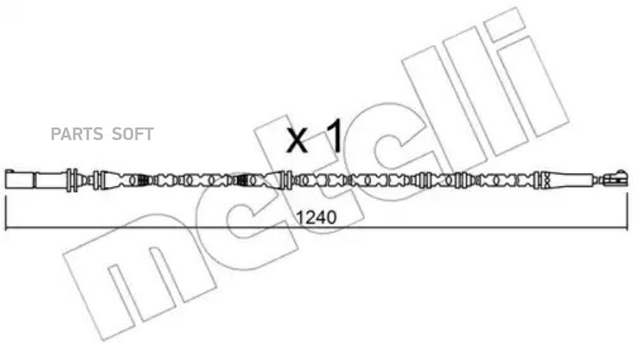 Датчик Износа Тормозных Колодок METELLI su288