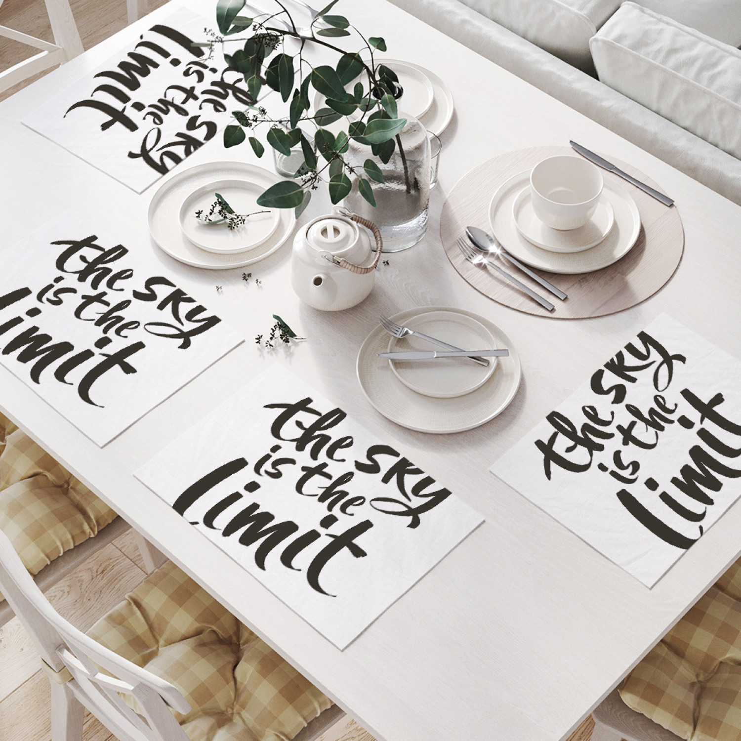 

Комплект салфеток JoyArty "Небо - это предел" (32х46 см, 4 шт.), Белый, Небо - это предел