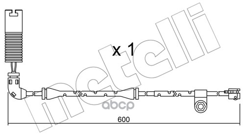 Датчик Износа Тормозных Колодок METELLI su112 1245₽