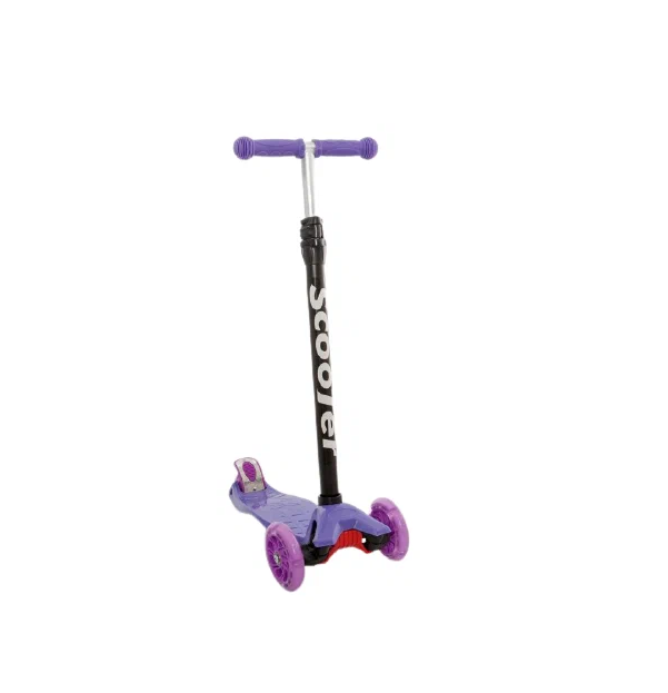 

Самокат Scooter BKS-110 трехколесный с подсветкой фиолетовый, BKS-110 61936
