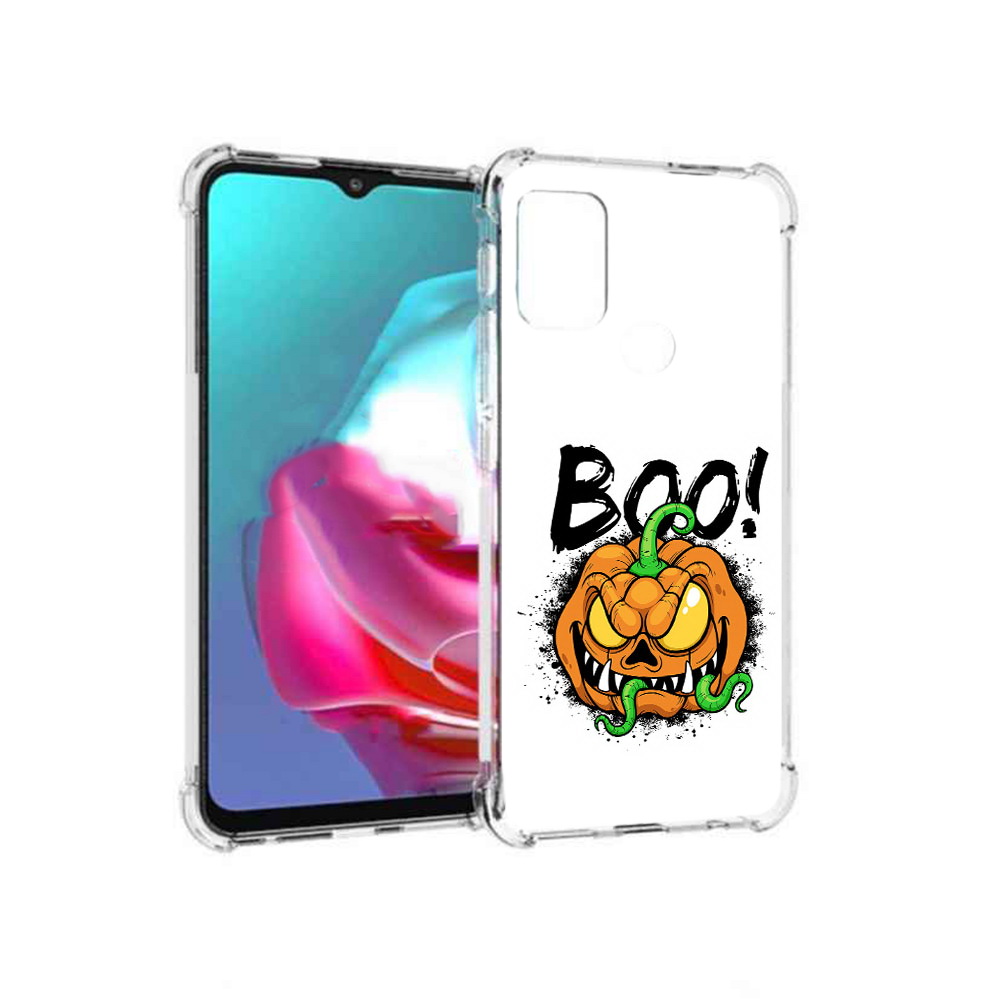 

Чехол MyPads Tocco для Motorola Moto G Хэллоуин бу (PT227061.346.193), Прозрачный, Tocco