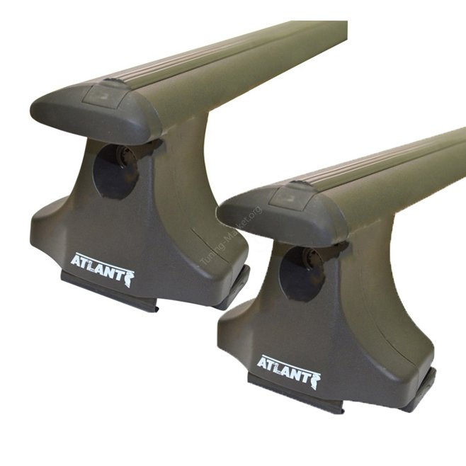 

Багажник Атлант на черных крыловидных дугах для Lada Kalina 1117