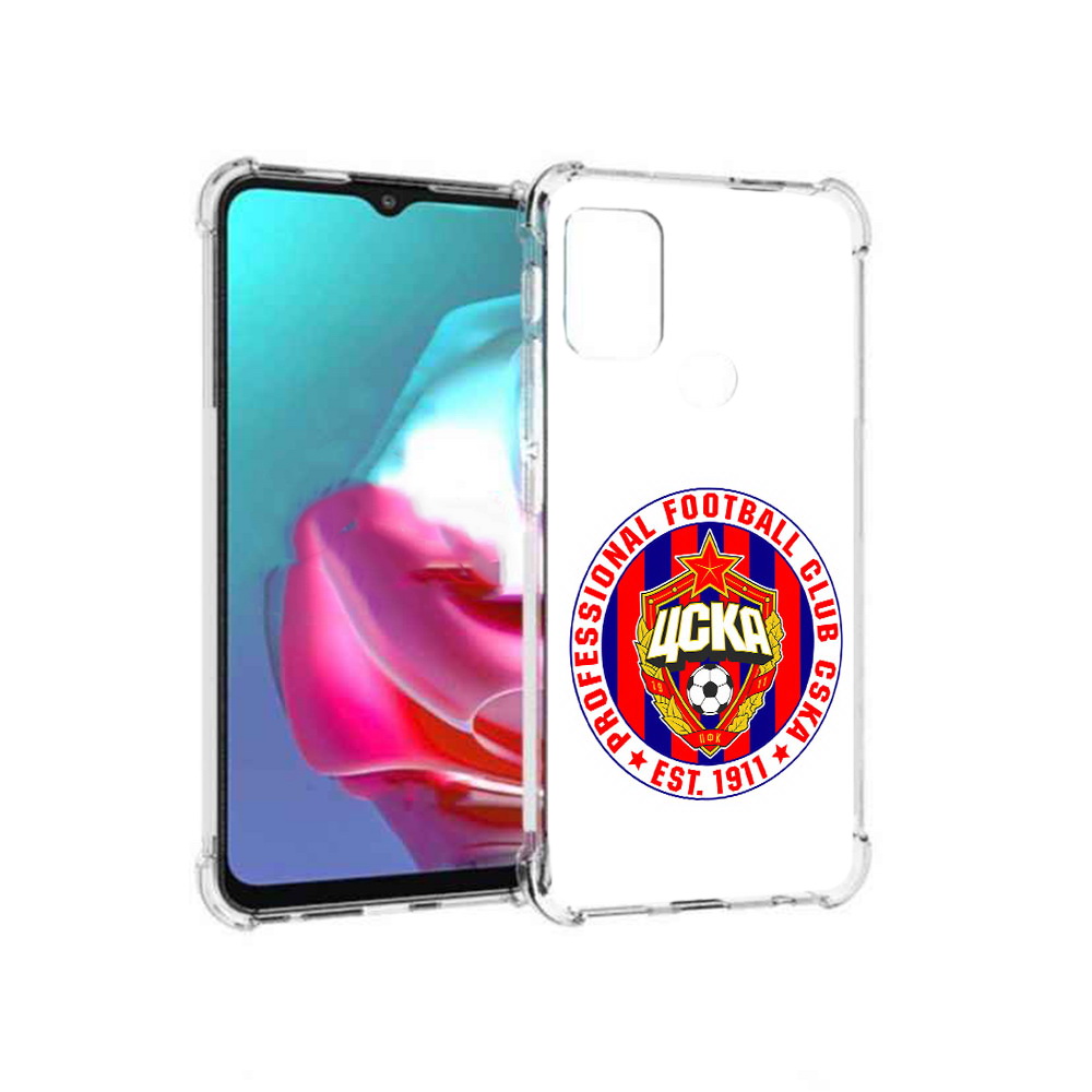 

Чехол MyPads Tocco для Motorola Moto G ФК ЦСК логотип (PT227061.346.178), Прозрачный, Tocco