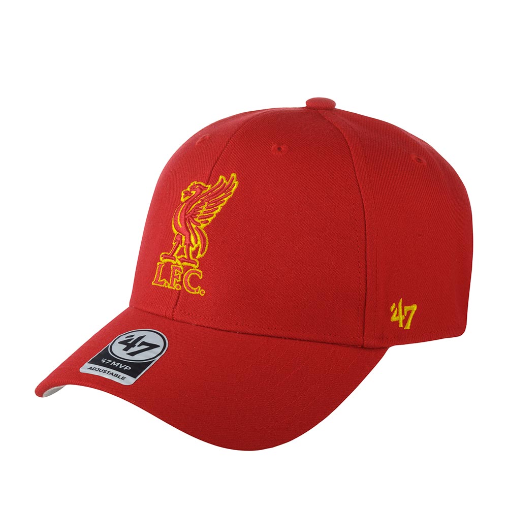 Бейсболка унисекс 47 BRAND EPL-MVP04WBV Liverpool FC EPL красная / желтая, one size красный