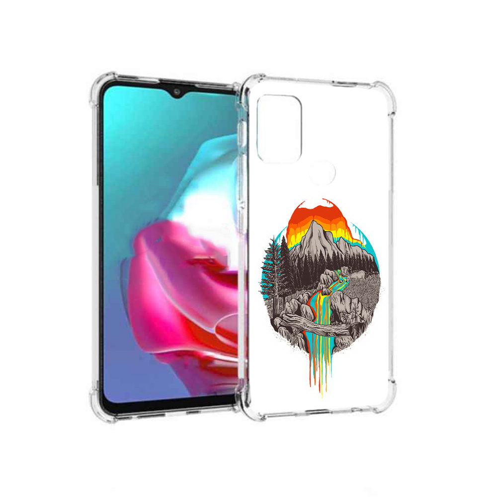 

Чехол MyPads Tocco для Motorola Moto G Радужный водопад (PT227061.346.144), Прозрачный, Tocco