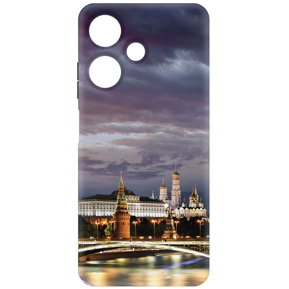 

Чехол-накладка Krutoff Soft Case Россия, Московский Кремль для INFINIX Hot 30i черный
