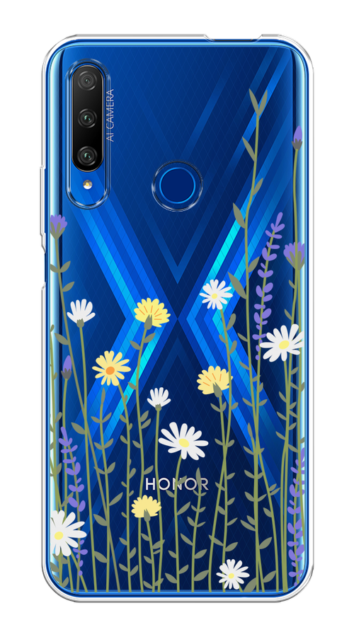 

Чехол на Huawei Honor 9X Premium "Ромашка и лаванда", Зеленый;желтый;прозрачный, 610650-1