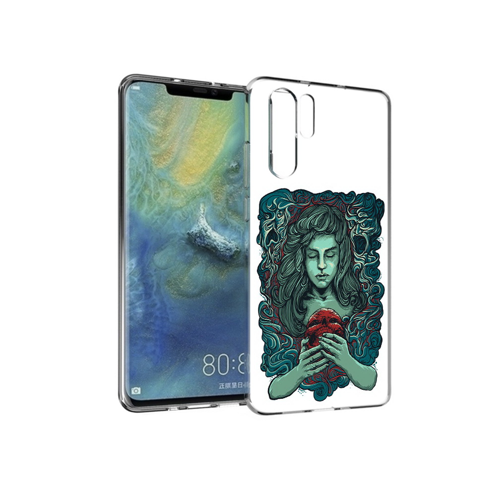 

Чехол MyPads Tocco для Huawei P30 Pro спящая девушка, Прозрачный, Tocco