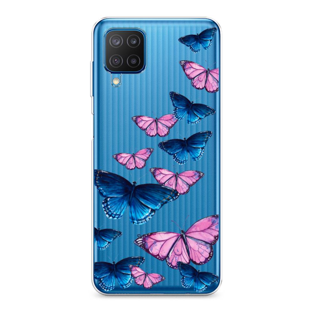 фото Силиконовый чехол "полет бабочек" на samsung galaxy m12 awog