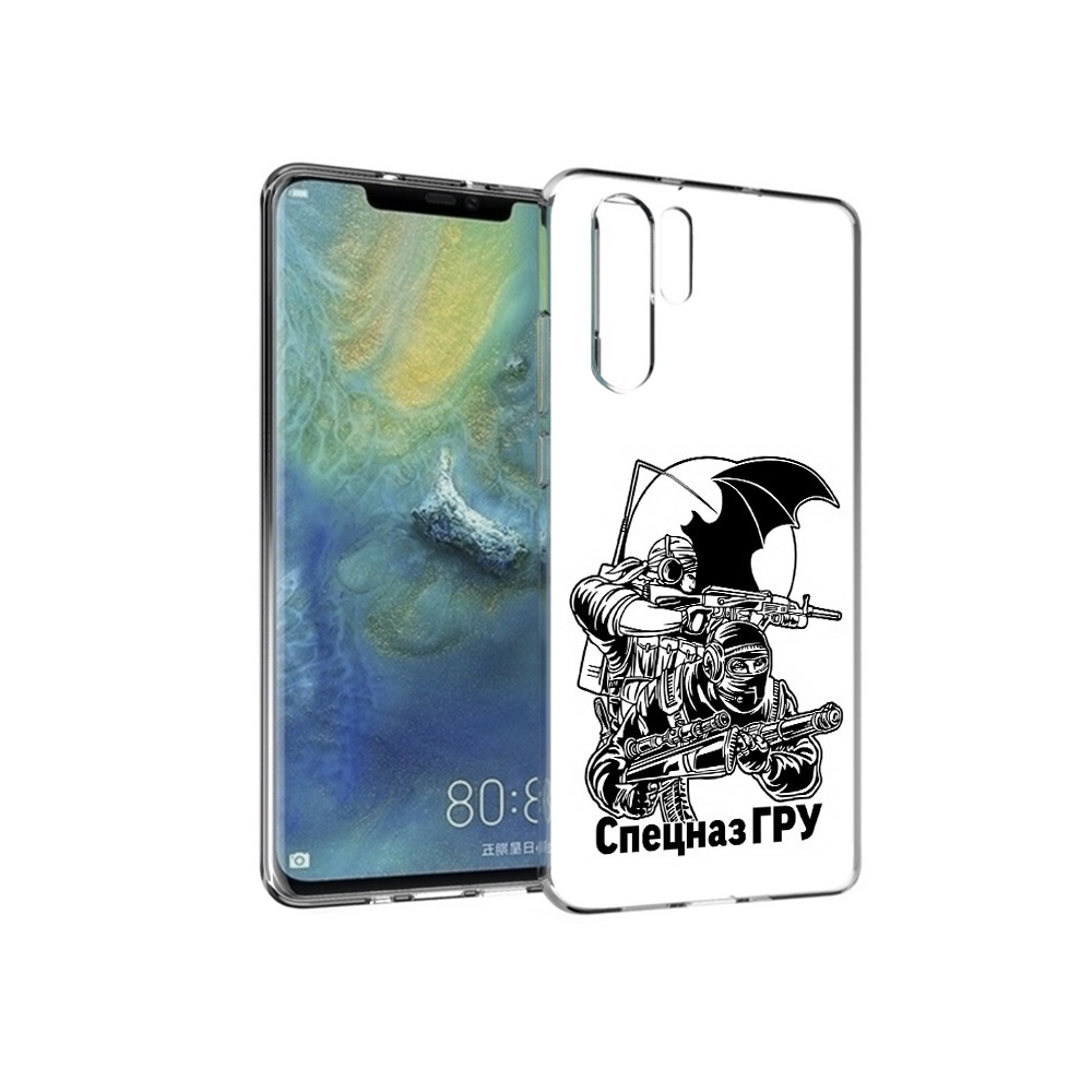 

Чехол MyPads Tocco для Huawei P30 Pro спецназ гру, Прозрачный, Tocco