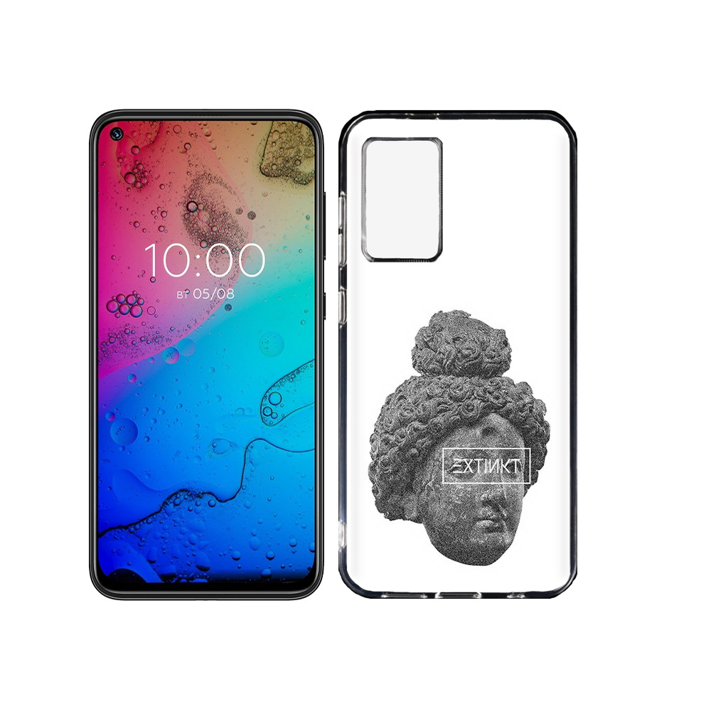 

Чехол MyPads Tocco для BQ Aurora каменное лицо девушки, Прозрачный, Tocco