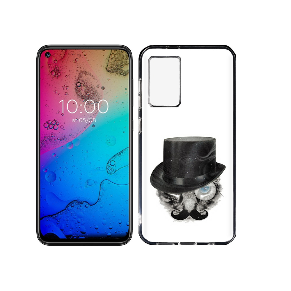 

Чехол MyPads Tocco для BQ Aurora интелегентный кот, Прозрачный, Tocco