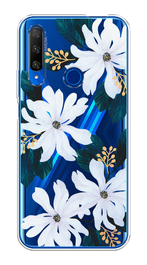 

Чехол на Huawei Honor 9X Premium "Delilah Flower", Зеленый;белый, 610650-1