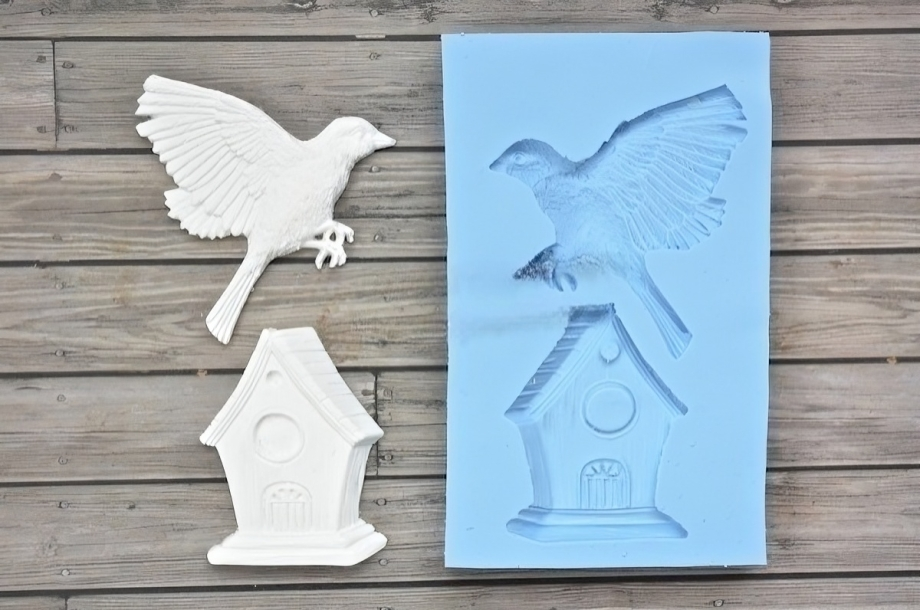 

Молд Арт-студия ПроСвет птица и домик ARTMNB003, Зеленый