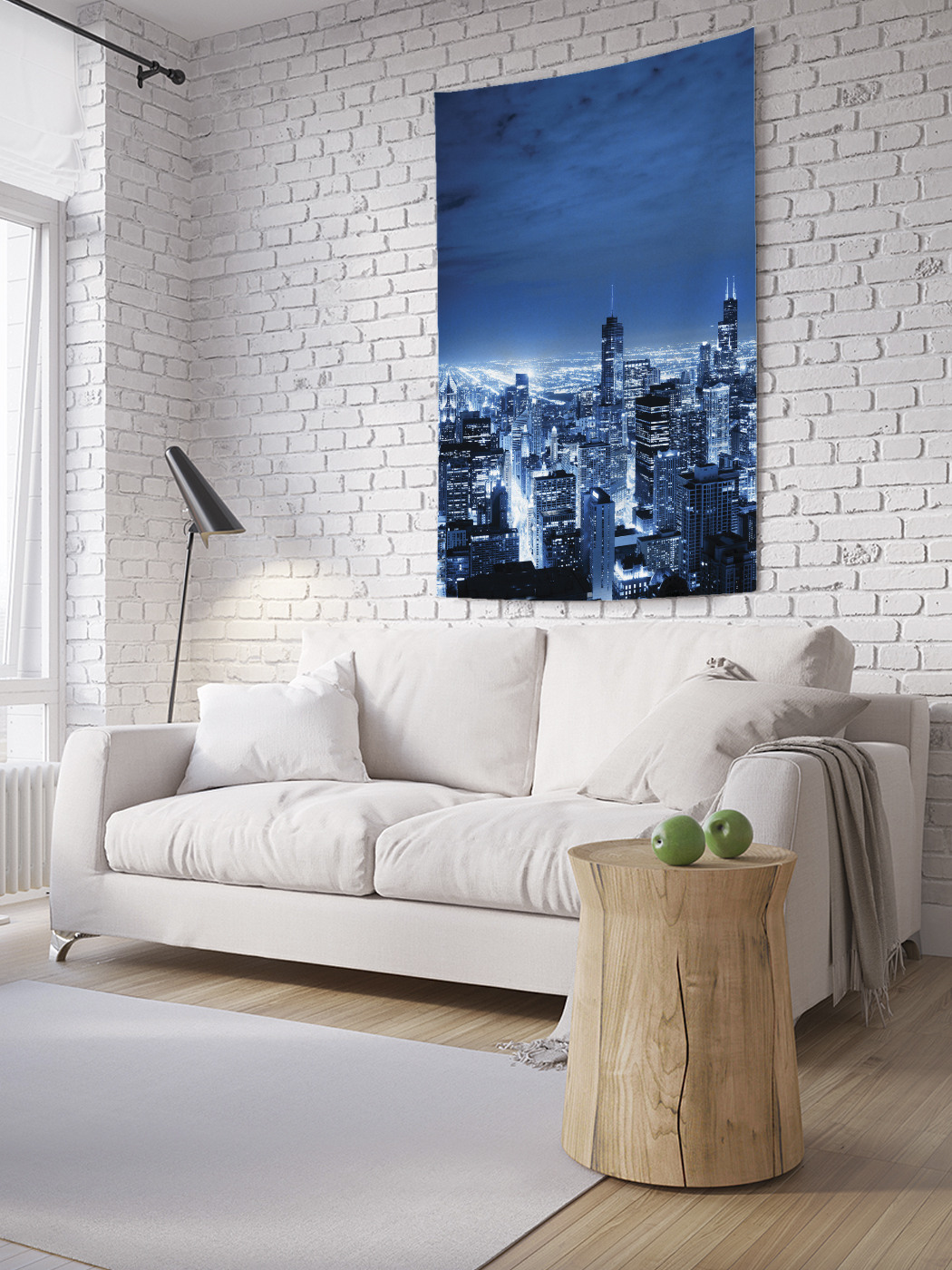 

Вертикальное фотопанно на стену JoyArty Ночной город 100x150 см, Ночной город