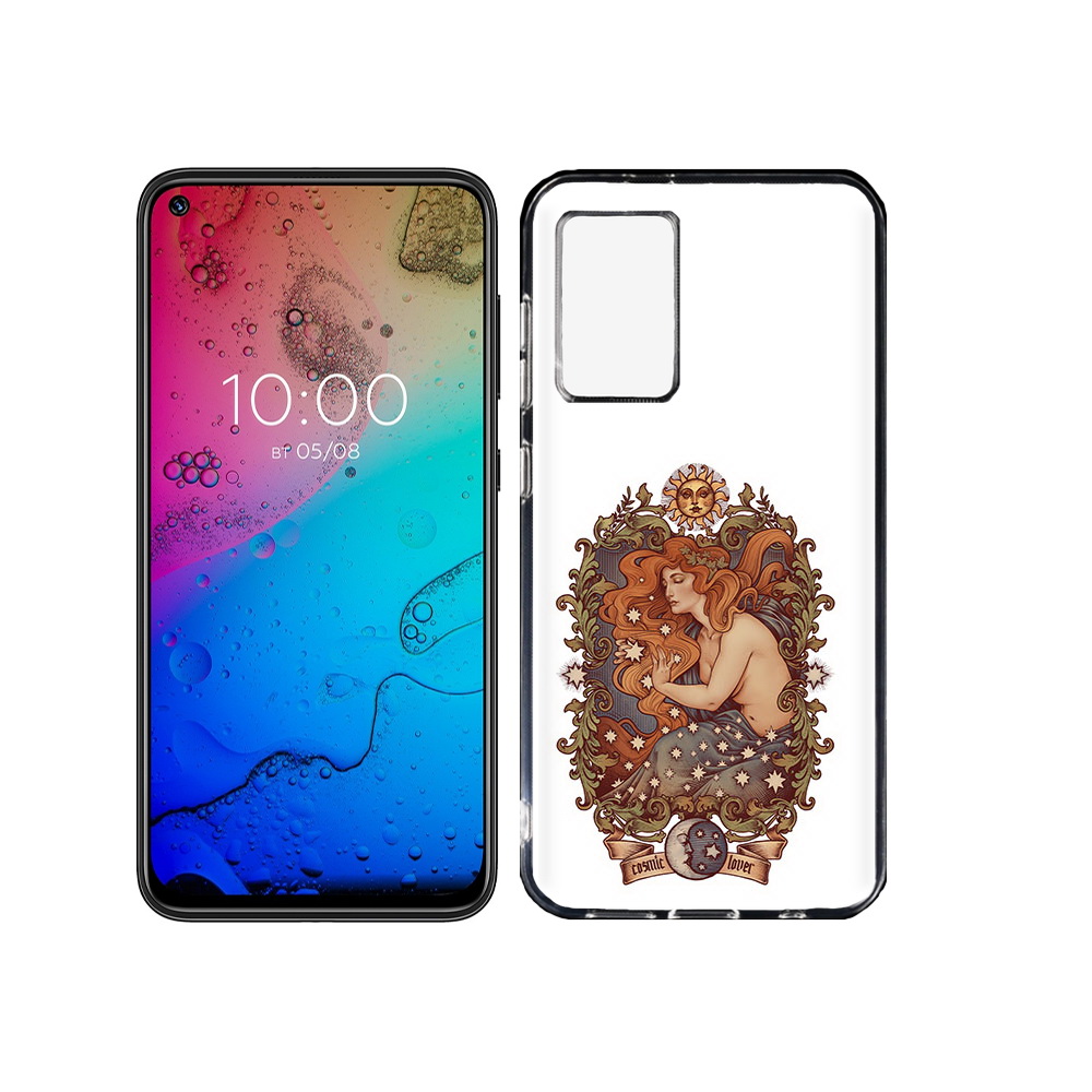 

Чехол MyPads Tocco для BQ Aurora звездная девушка абстракция, Прозрачный, Tocco