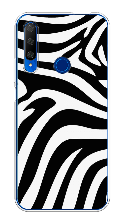 

Чехол на Huawei Honor 9X Premium "Полоски зебры", Черный;белый;бежевый, 610650-1