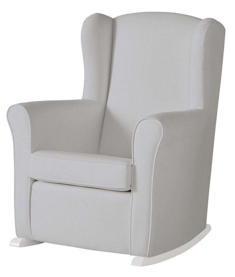 Кресло-качалка Micuna (Микуна) Wing/Nanny white/grey искусственная кожа
