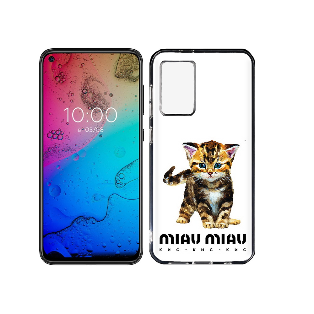 

Чехол MyPads Tocco для BQ Aurora Бренд miau miau, Прозрачный, Tocco