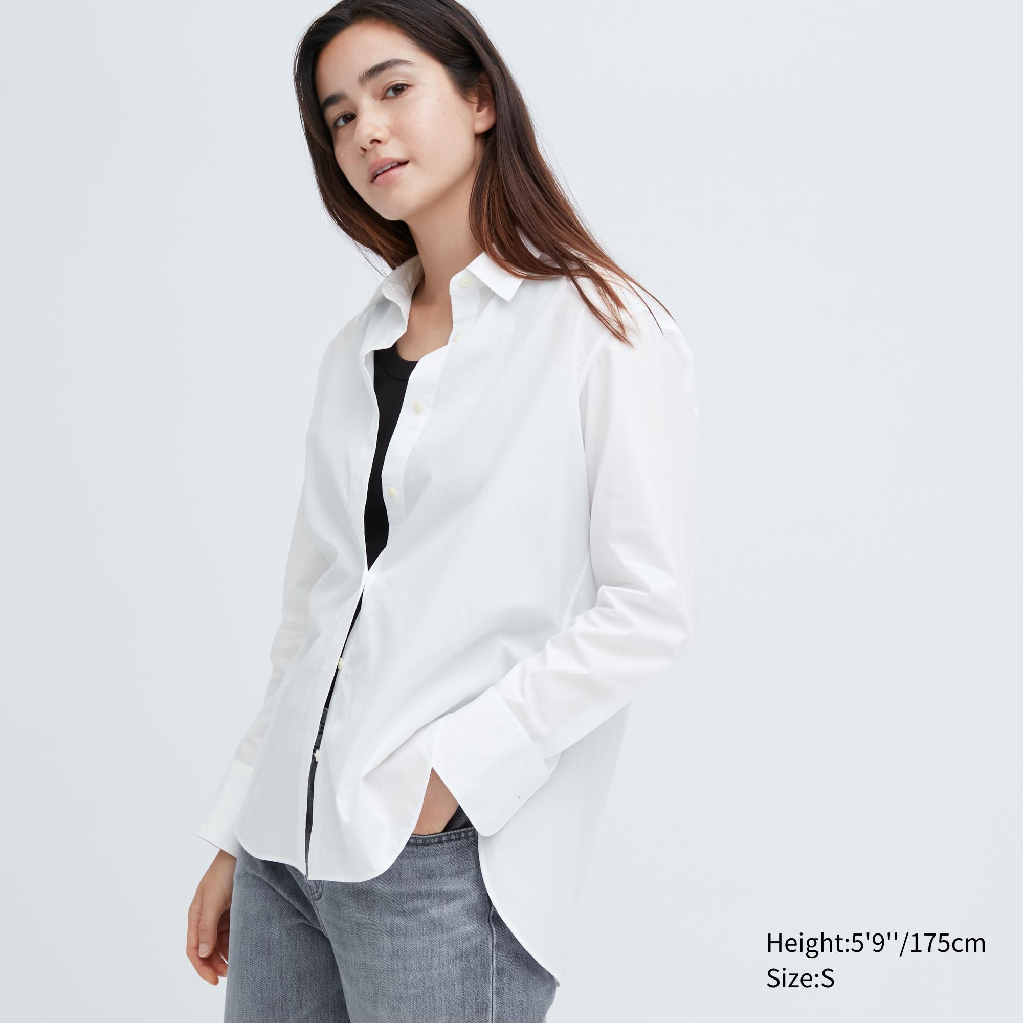 

Рубашка женская UNIQLO 455744COL00 белая 2XS (доставка из-за рубежа), 455744COL00