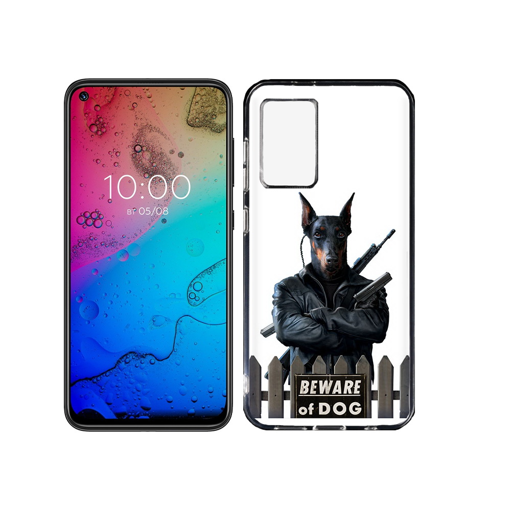 

Чехол MyPads Tocco для BQ Aurora доберман, Прозрачный, Tocco