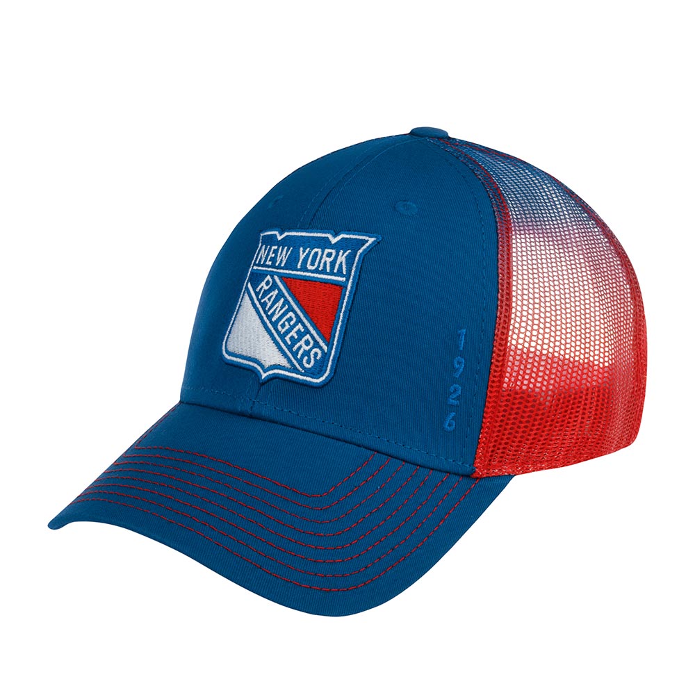 Бейсболка унисекс AMERICAN NEEDLE 44612A-NYR New York Rangers Cross Fade NHL синяя/красная