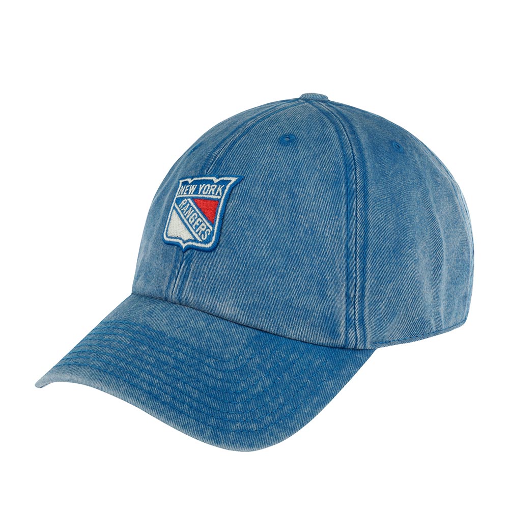 Бейсболка унисекс AMERICAN NEEDLE 43942A-NYR New York Rangers Elston NHL синяя, one size