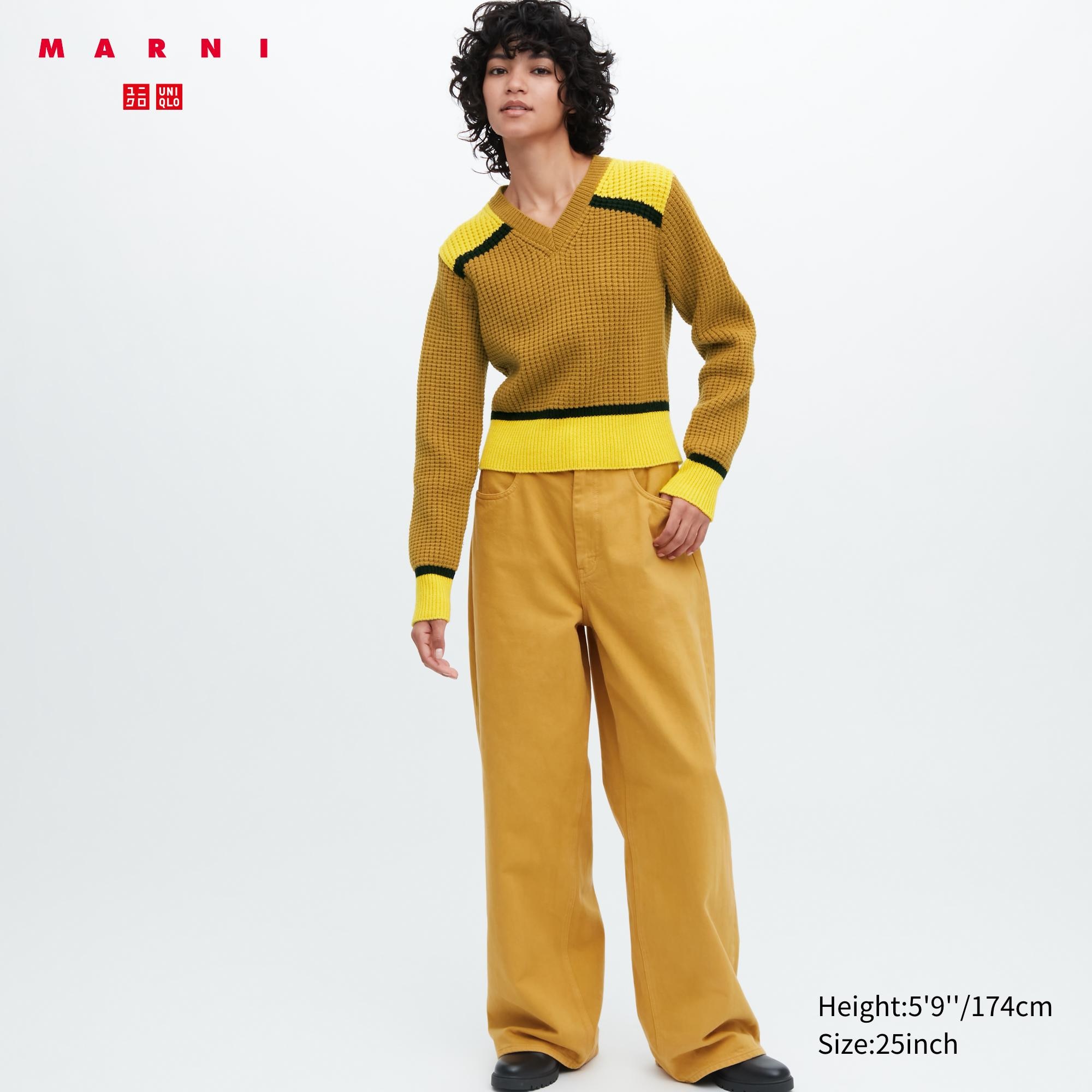 

Брюки женские UNIQLO 458035COL49 желтые 26/31 (доставка из-за рубежа), 458035COL49