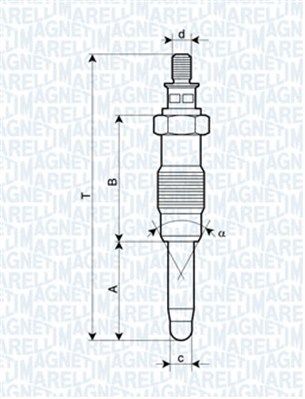 Свеча накала Magneti Marelli 62900010304