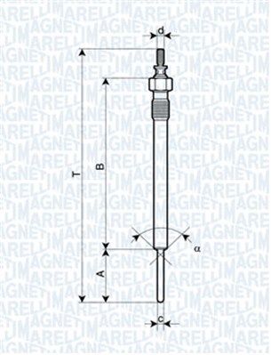 Свеча накала Magneti Marelli 62900066304