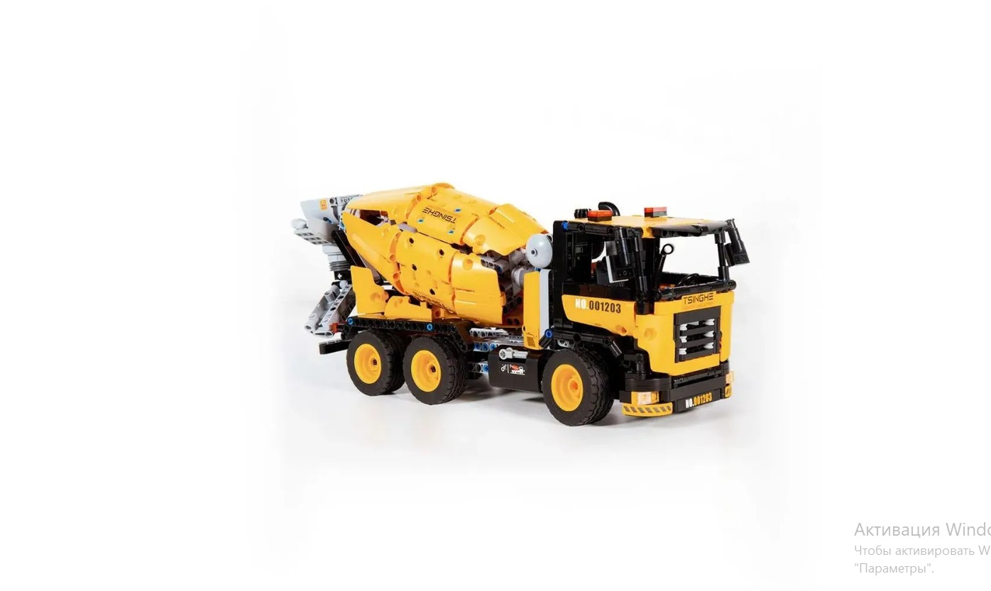 Конструктор Onebot Engineering Mixer Truck OBJBC58AI 960 PCS Yellow EU cement mixer toy truck large concrete cement truck toy car model excavator boy engineering vehicle interactive simulated truck