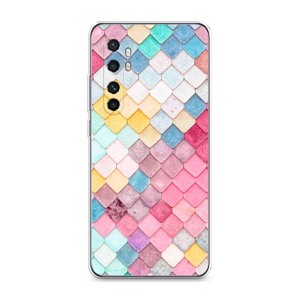 

Чехол Awog на Xiaomi Mi Note 10 Lite "Нежные ромбики", Разноцветный, 38450-4