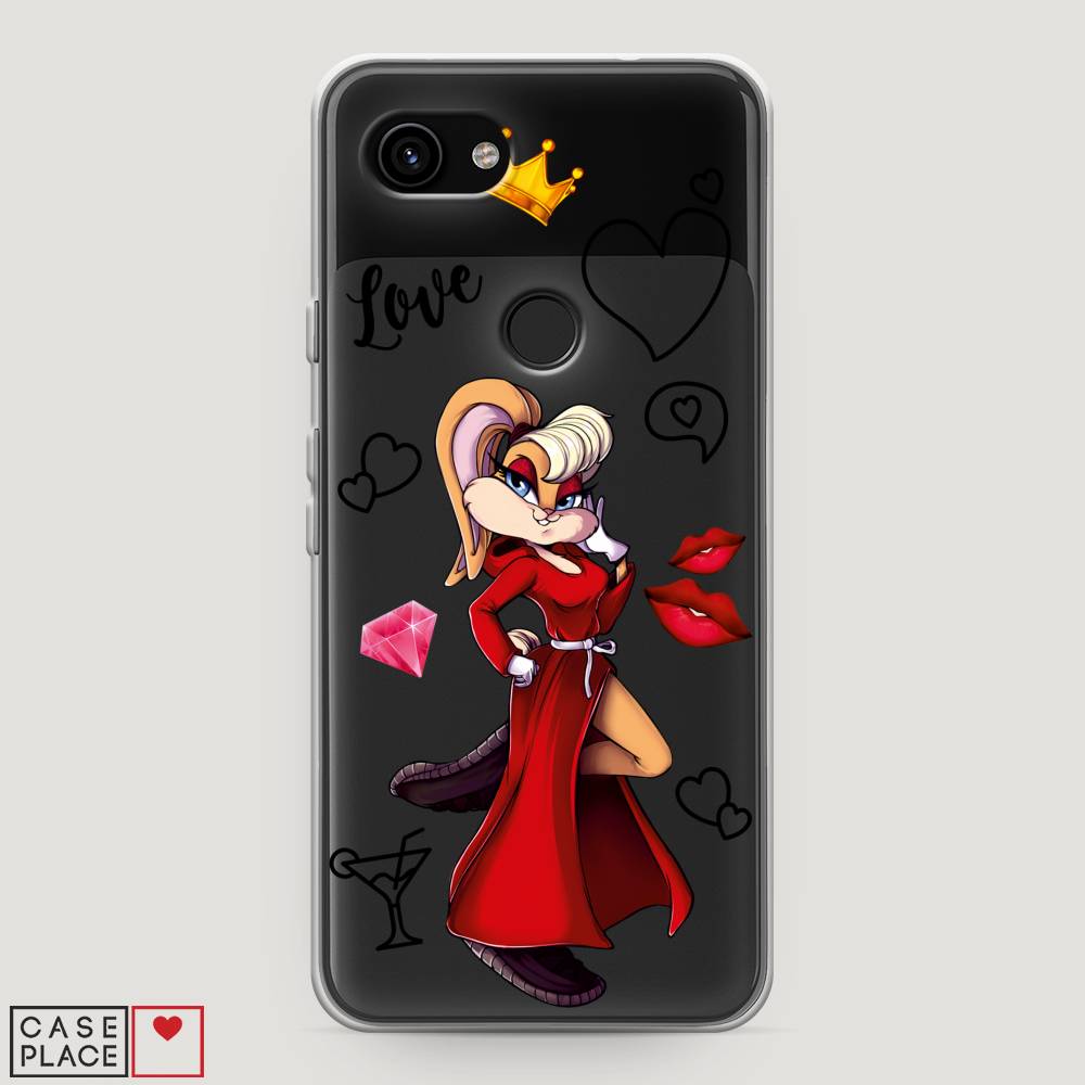 

Чехол на Google Pixel 3a "Rich Lola Bunny", Красный;бежевый;оранжевый, 270150-6