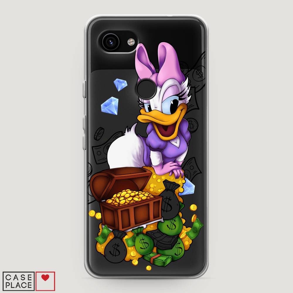 

Чехол на Google Pixel 3a "Rich Daisy Duck", Коричневый;белый;фиолетовый, 270150-6