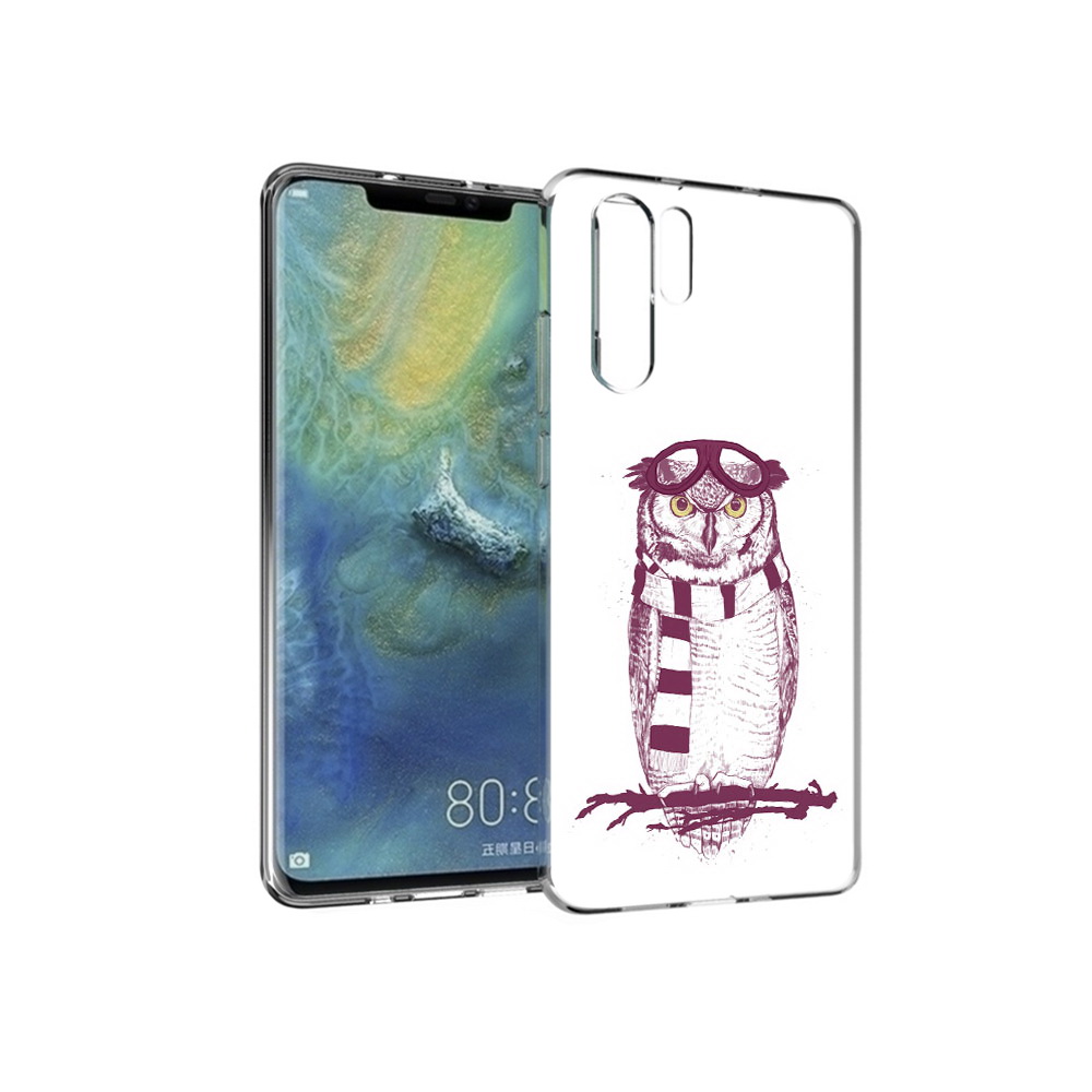 

Чехол MyPads Tocco для Huawei P30 Pro сова-летчик, Прозрачный, Tocco