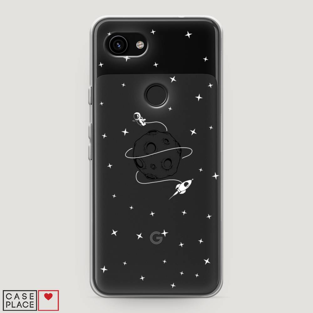 

Чехол на Google Pixel 3a "Полет вокруг луны", Белый;серый;черный, 270150-2