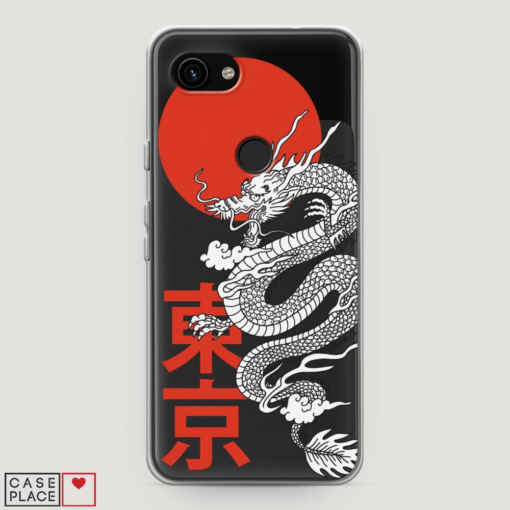 

Чехол на Google Pixel 3a "Китайский дракон", Черный;красный;белый, 270150-1