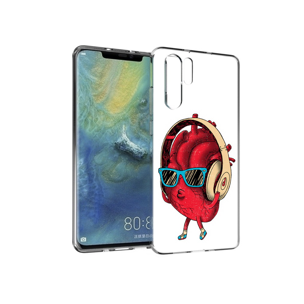 

Чехол MyPads Tocco для Huawei P30 Pro слушай сердце, Прозрачный, Tocco