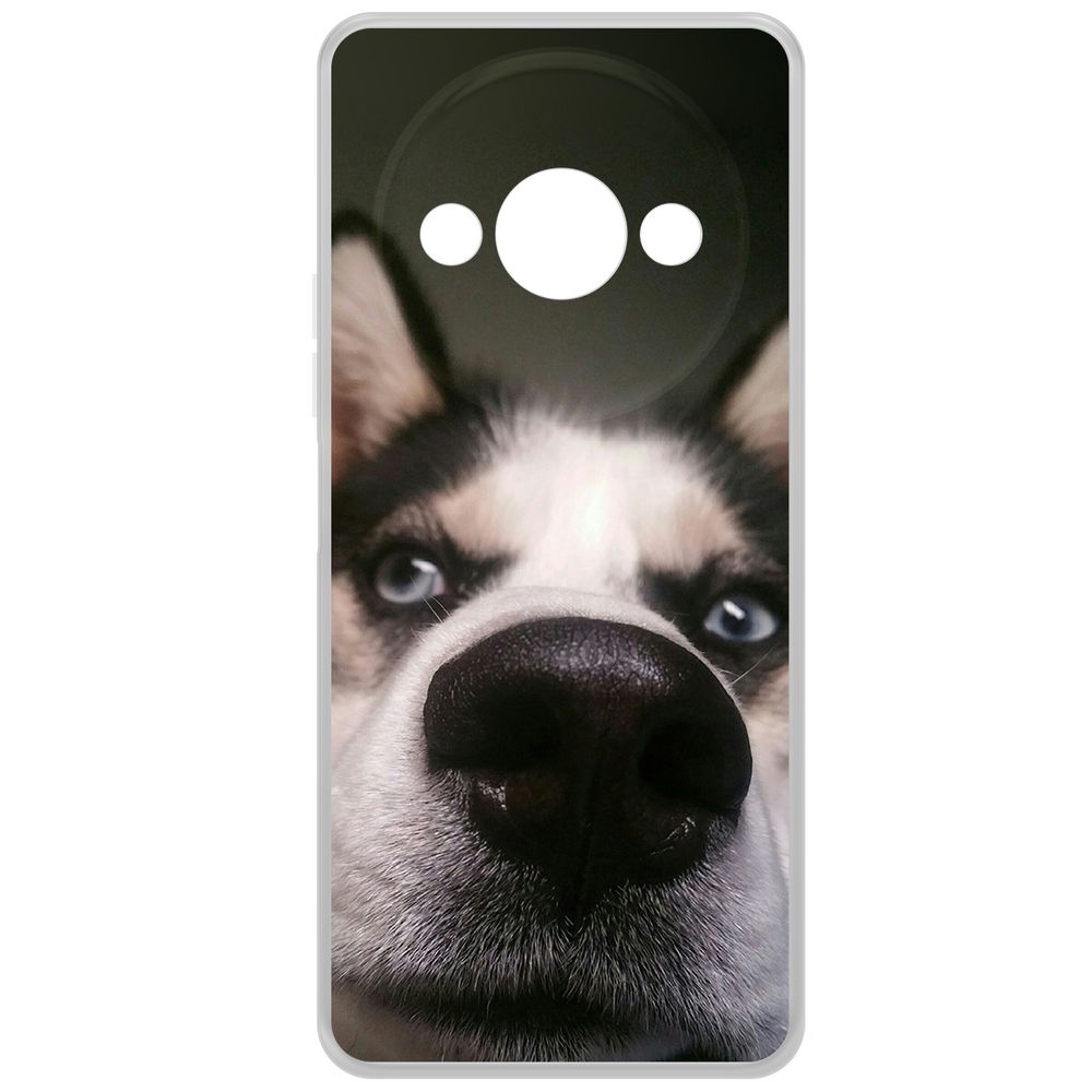 

Чехол-накладка Krutoff Clear Case Нос для Xiaomi Poco C61, Прозрачный