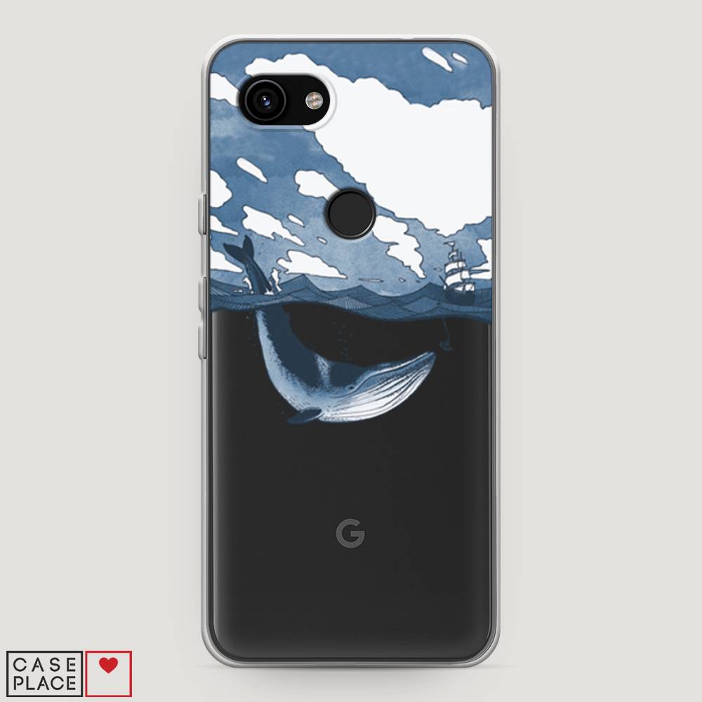 

Чехол на Google Pixel 3a "Большой кит", Синий, 270150-1