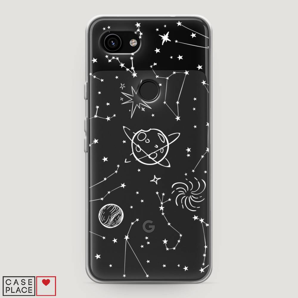 

Чехол на Google Pixel 3a "Планеты в космосе", Белый, 270150-2