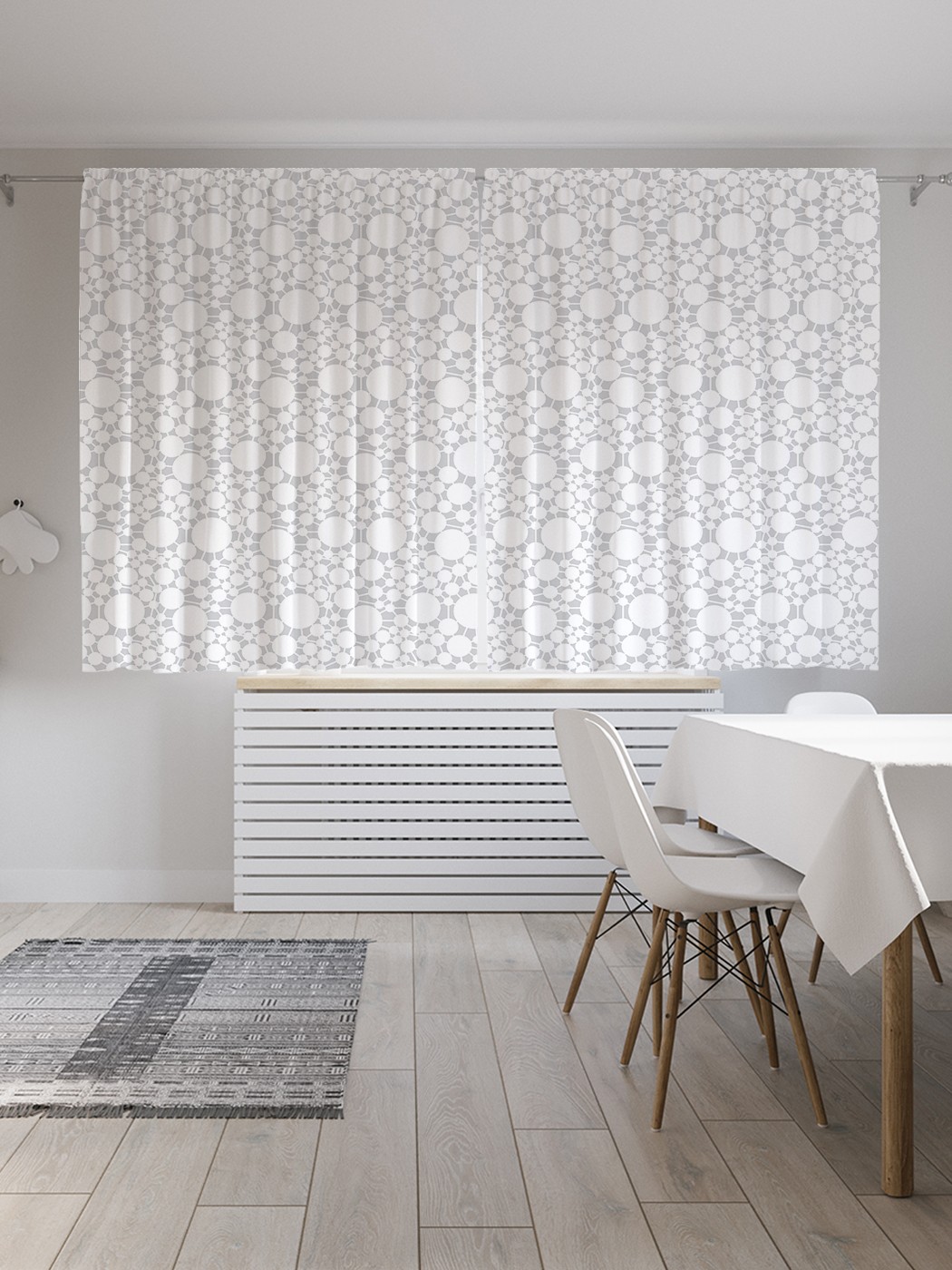 

Классические шторы JoyArty "Круговое соединение", серия Oxford DeLux, 2 полотна 145x180 см, Круговое соединение