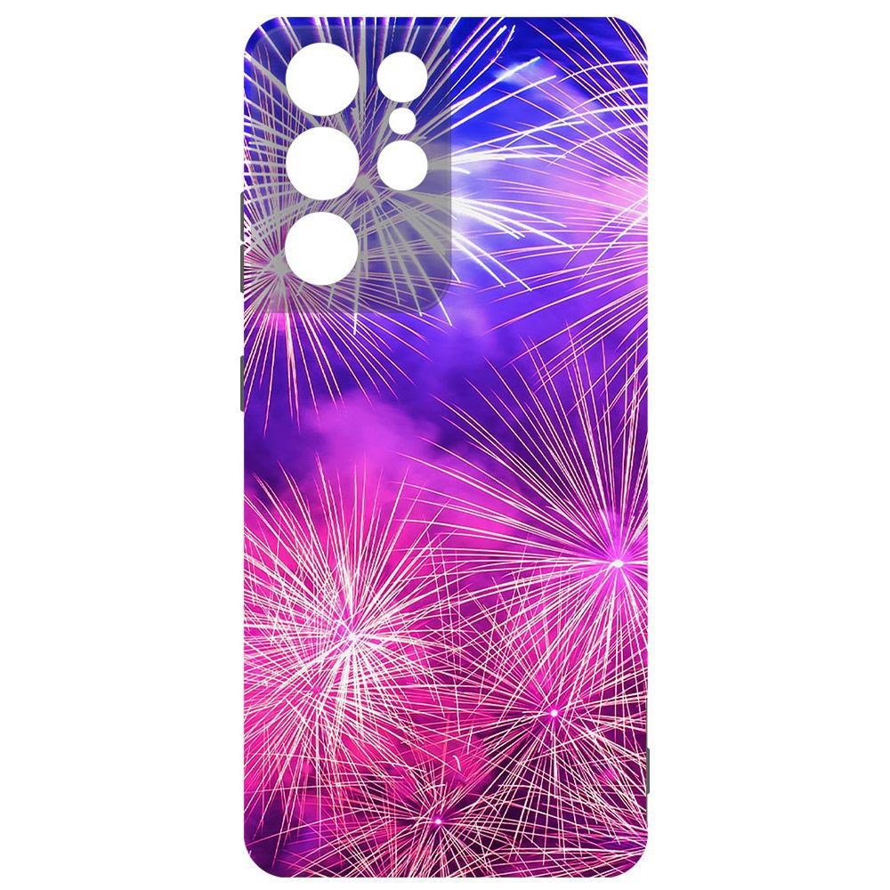 

Чехол-накладка Krutoff Софт Кейс Салют для Samsung Galaxy S21 Ultra (G998) черный