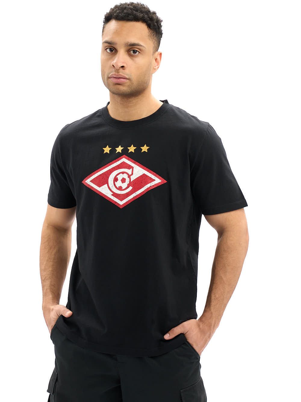 

Футболка мужская Atributika&Club ФК Спартак 110860 черная 2XL, Черный, ФК Спартак 110860