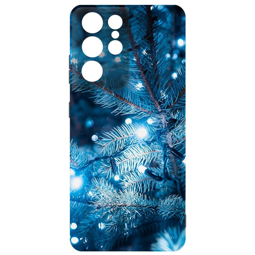 

Чехол-накладка Krutoff Софт Кейс Гирлянда для Samsung Galaxy S21 Ultra (G998) черный