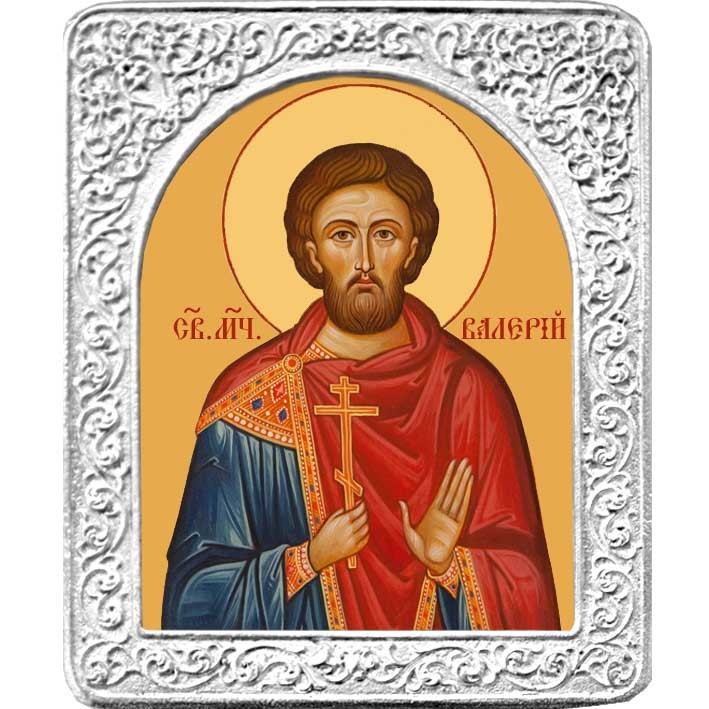 

Икона Благолепие Святой Валерий 4,5 х 5,5 см, Святой Валерий. Маленькая икона в серебряной раме. 4,5 х 5,5 см.